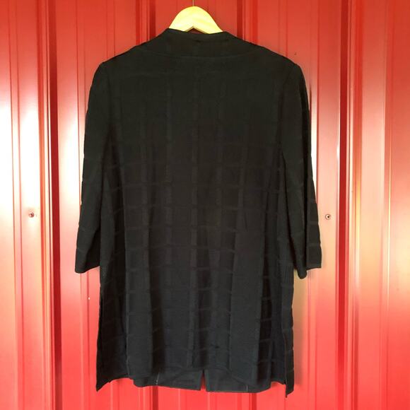 Ming Wang Sweater Sz XL Knit Cardigan Jacket 3/4 Sleeve Career Casual Workwear - Picture 2 of 10